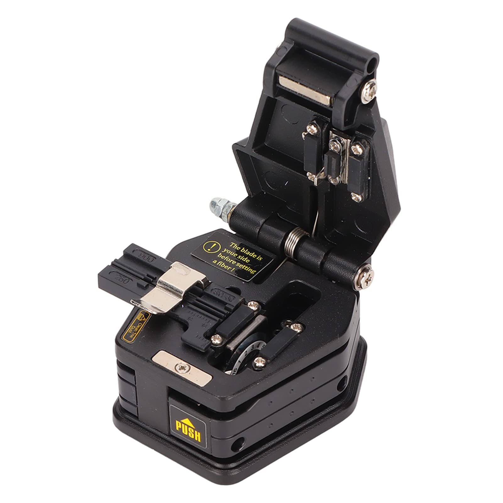 Fiber Optic Cleaver, DY-6C Fiber Optic Cutter with Storage Bag, Fiber Optic Tool Set, 3 in 1 Fixture, Suitable for Fiber Cold Splicing and Hot Melting.