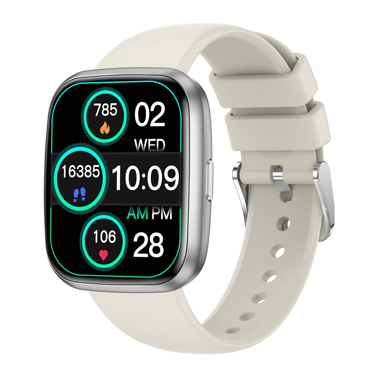 Photo 1 of Smart Watches for Women, 1.75" Bluetooth Call, AI Voice Smartwatch, 24/7 Heart Rate Monitor, Blood Pressure/SpO2/Sleep Tracker, IP68 Waterproof, 100+ Sports Fitness Tracker for Android iOS Grey