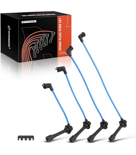 Ford Racing Plug Wires Red JDMSPEED Spark Plug Wires For 1990-2000 ...