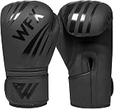 WFX Leather Boxing Gloves 14 oz Professional MMA Sparring Muay Thai Kickboxing view 6