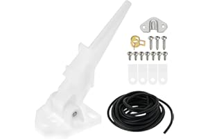 Yetaha Marine Boat Universal Speedometer Pitot Kit Automatic Kick-up Pilot Tube Assembly Up to 80 MPH Pitot Sea Portable Mini