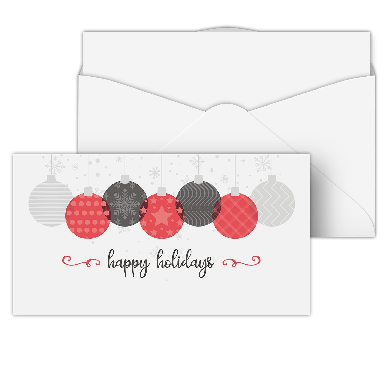 Photo 1 of ***PARTIAL SET**** Happy Holidays Envelopes with Blank Cards for Notes – Cash Money, Check and Currency Holder, Nice Winter Christmas New Year Greeting, Coins, Presents & Gift Cards | 3-5/8" x 6-1/2" | 25 per Pack