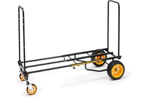 Rock-N-Roller R10RT (Max) 8-in-1 Folding Multi-Cart/Hand Truck/Dolly/Platform Cart/34" to 52" Telescoping Frame/500 lbs. Load Capacity, Black