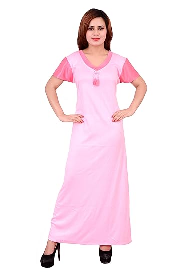 Hosiery Night Dress - Pink