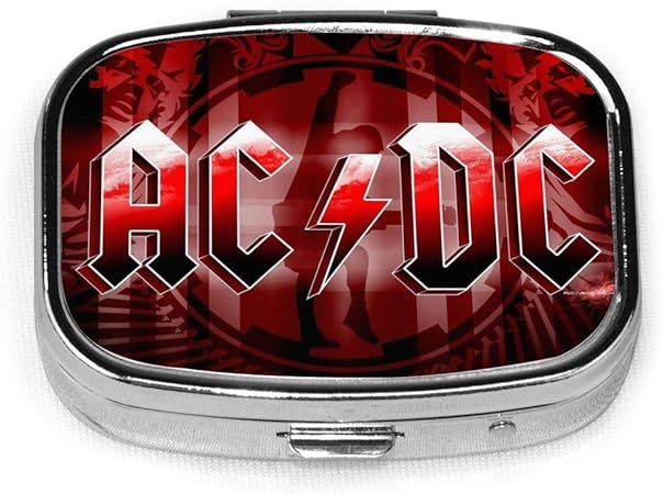 Amazon Acdc ピルケース 習慣薬箱 おしゃれ 薬ケース 常備薬 携帯ケース ミラー付き 小物入れ 小型 薬入れ 服薬管理 軽量 持ち運びに便利 Elijah Ernest ピルケース