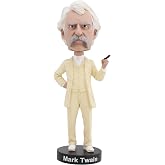 Royal Bobbles Mark Twain American Writer &amp; Humorist Collectible Bobblehead Statue