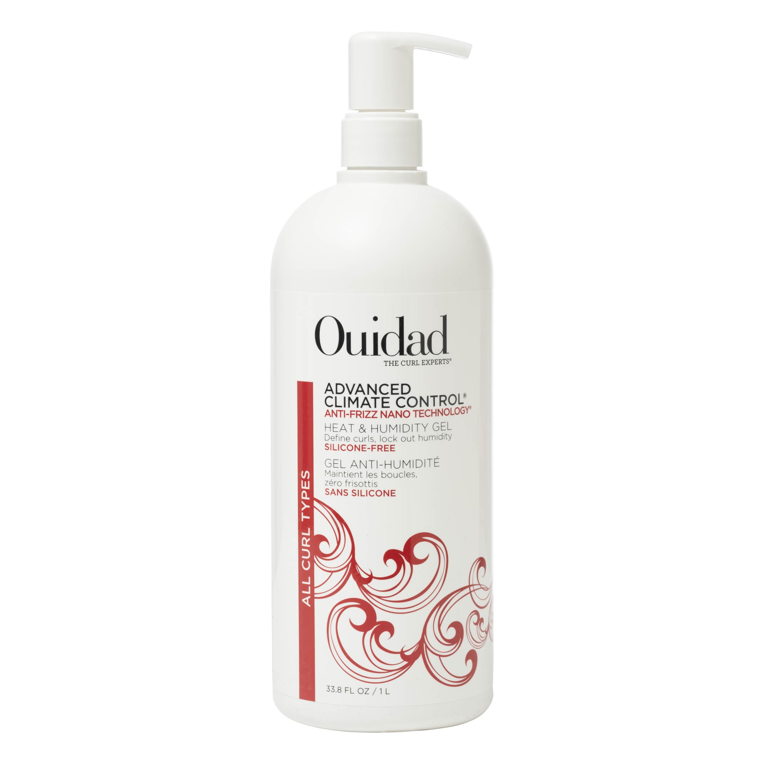 Ouidad Advanced Flexible Hold Curl Gel, Define Curls, Anti-Frizz 1L