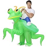 Acekar Inflatable Costumes For Adults,Mantis Costume,Funny Halloween Blow up Insect Costume for Women Men Cosplay Parties