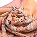 Sanwood Ladies Chiffon Scrawl Flower Printed Wrap Scarf (Pink)
