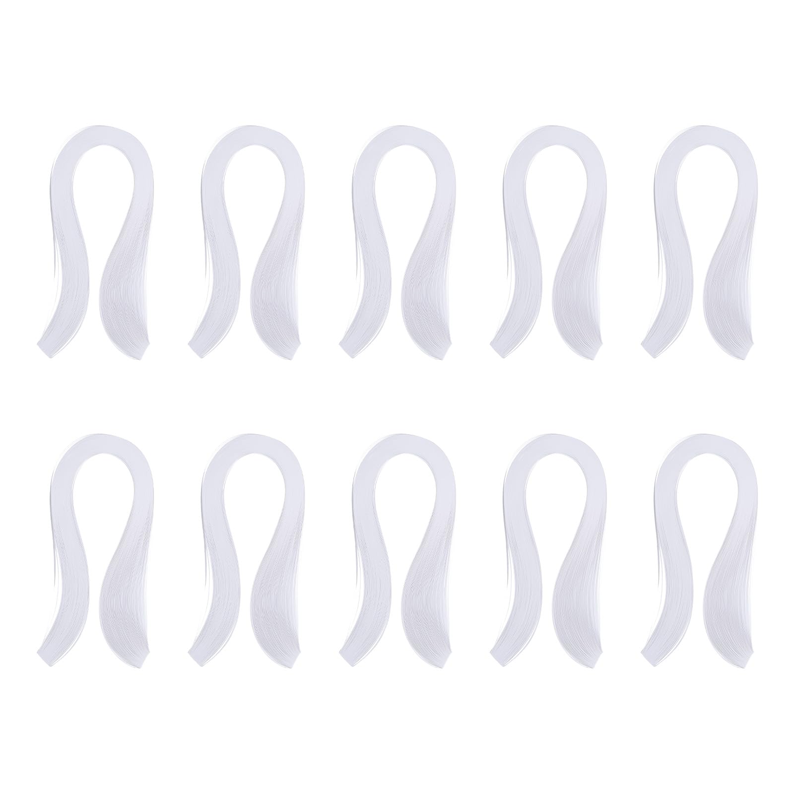 PATIKIL 1200pcs Quilling Strips Paper 1/8"(3mm) 39cm Origami Paper Quilling Strip for Art DIY Hand Craft Christmas, White