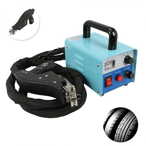 JULYMODA TIRE GROOVING TOOL 110V 400W TIRE GROOVER MACHINE IRON TIRE GROOVER CUTTER, PROFESSIONAL TIRE GROOVER HEATED MACHINE WITH 20 PCS BLADES FOR RUBBER AND TIRES