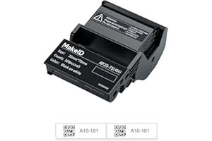 MakeID EP53 Labels, All-Weather PET Label Tape with Ribbon Cartridge for Indoor/Outdoor ID and Equipment Labeling - for EP53 Portable Industrial Label Maker