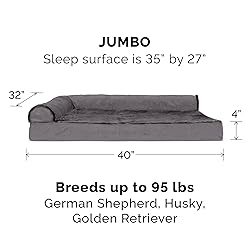 Furhaven Memory Foam Dog Bed for Large Dogs