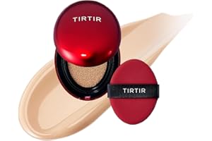 [*Mini Size*] TIRTIR Mask Fit Red Cushion Foundation | Long-Lasting, Lightweight, Buildable Coverage, Semi-Matte Finish, Korean Cushion Foundation (23N Sand, 0.15 Fl Oz)