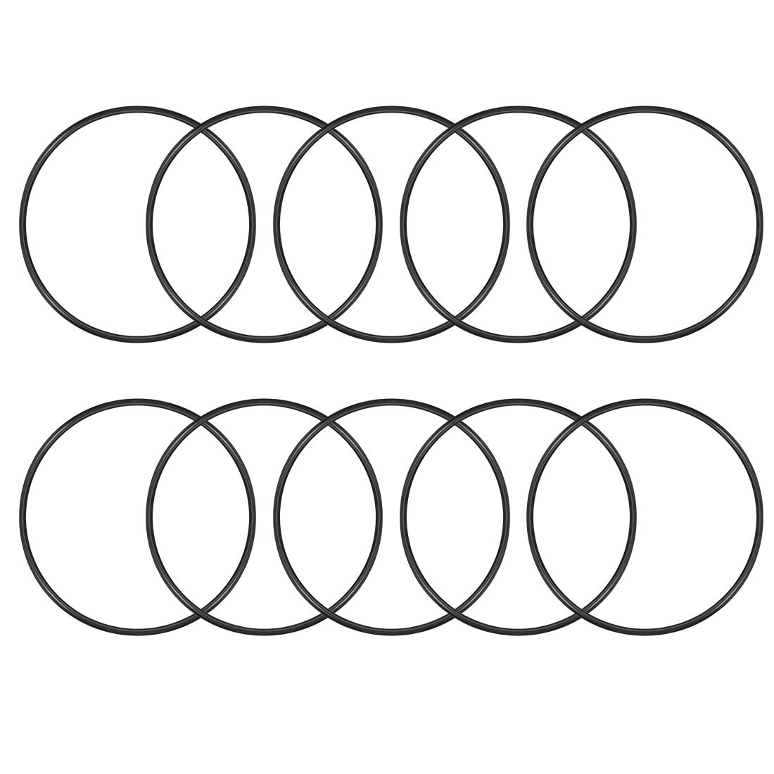 sourcingmap Nitrile Rubber O-Rings 105mm OD 98mm ID 3.5mm Width, Metric Sealing Gasket, Pack of 10