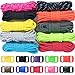 Zesty 550lb Survival Paracord Random Combo Crafting Kit by West Coast Paracord - 10 Colors of 500lb Cord & 10 FREE buckles - Type III Paracord - Make 10 Paracord bracelets-Great Gift