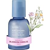KUNDAL Hyaluronic Acid Lightweight Hair Serum for Thin & Fine, Hydra Hyaluron Hair Serum for Frizz Control, Volume & Moisture Boost – Blossom Breeze, 1.69fl oz, Stocking Stuffers