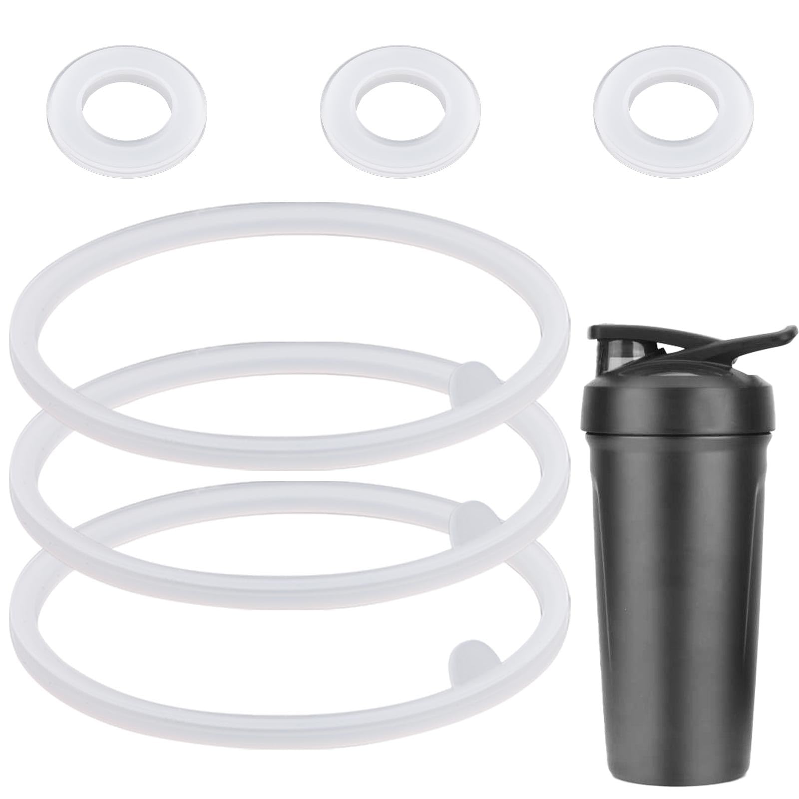6pcs Lid Gasket Replacement for Blender Bottle