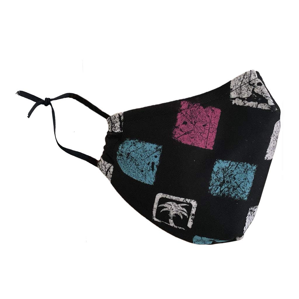 Delfina Stay Safe Reusable Face Mask Protection Washable Mouth & Nose Shield Breathable Anti Smoke Pollution Bike Motorcycle Sport (Squares)