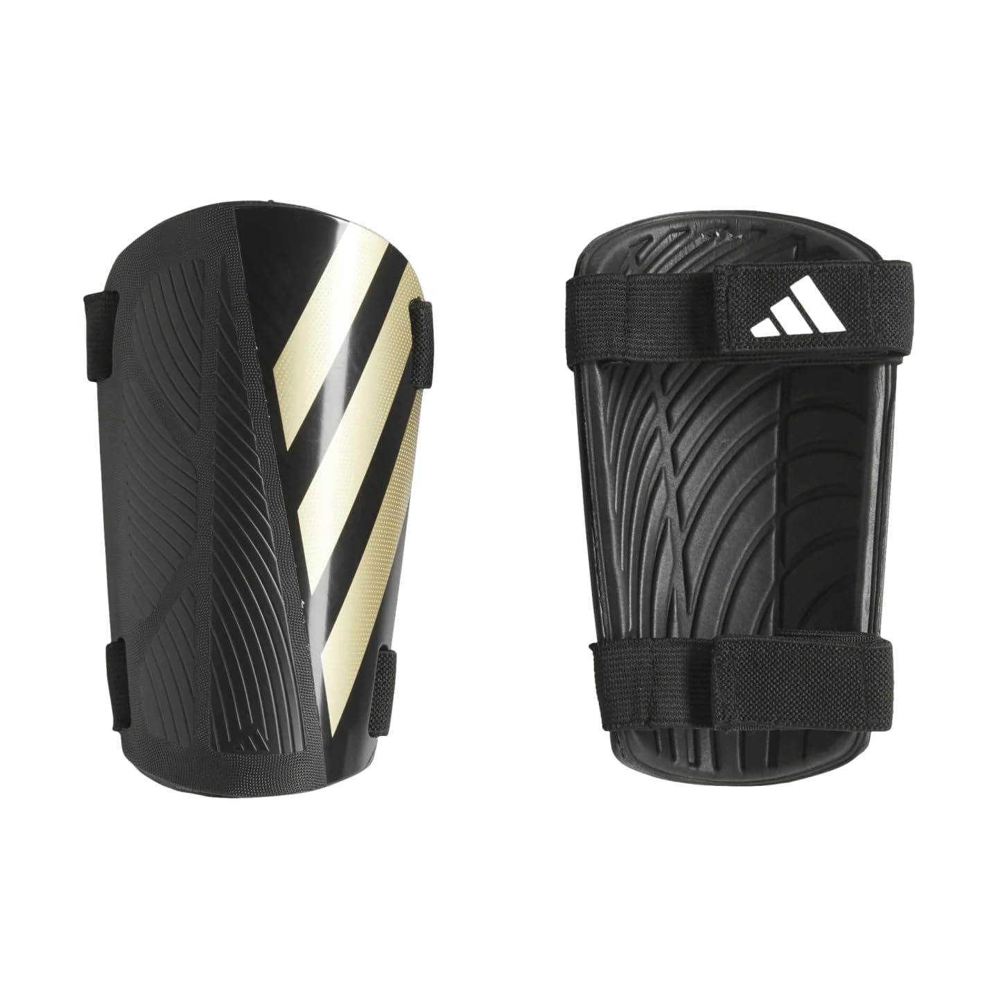 Photo 1 of adidas unisex-adult Tiro Competition Shin Guards, Black/Gold Metallic/White, Medium