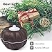 Pumpkin Essential Oil Diffuser, OULYLAN 300ml Aroma Ultrasonic Cool Mist Humidifier Wood Grain Aromatherapy Air Purifiers for Bedroom Halloween Decorations