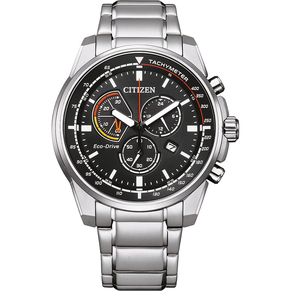Citizen Men Chronograph Eco-Drive Watch with Stainless Steel Strap AT1190-87E