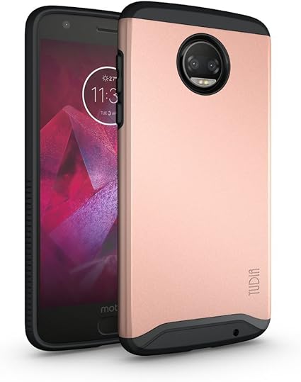 Amazon Co Jp Tudia スリムフィット Merge 二重構造 保護ケース Motorola Moto Z2 Force ローズゴールド 家電 カメラ