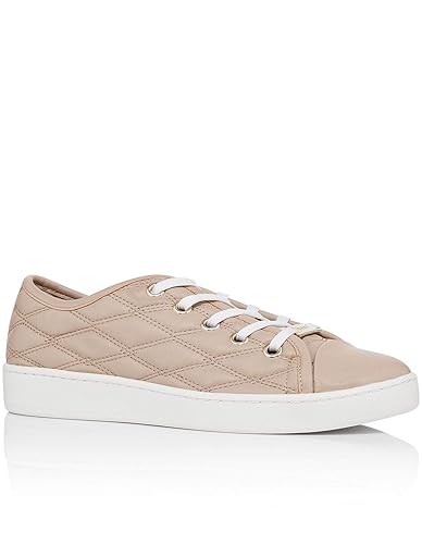 DKNY Frauen Brayden Binding Court Sneaker Leder Fashion Sneaker Braun Groesse 6.5 US /37.5 EU