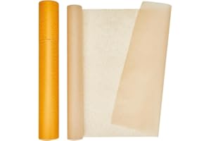 BENECREAT 21.8Yard x 13.86Inch Wet Strength Tissue Paper, Museum-Grade Translucent Art Roll for Book Repair Collage, Large Fo