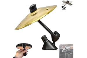 Cymbals for Car Dashboard, Mini Drum Symbol for Car, Suitable for All Types of Vehicles (Gold)