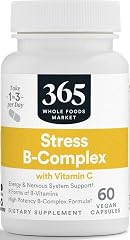 365 by Whole Foods Market, Stress B-Complex with Vitamin C, Energy & Nervous System Support, Vegan, 60 Capsules