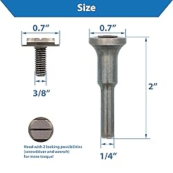 TJR© Mounting Mandrel for Cut-Off Wheels
