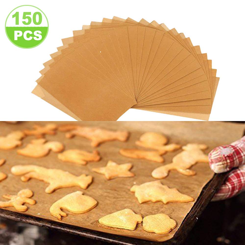 12x16 Parchment Paper Baking Sheets 150 Pcs Precut Baking Paper