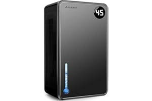 KEEPGLAD Dehumidifiers for Home, 120 OZ Dehumidifier for Basement (1000 sq.ft), Humidity Monitoring, Auto Shut Off Dehumidifier, Timer Setting Dehumidifiers for Bathroom Bedroom with Drain Hose, Gray