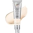 IT Cosmetics CC+ Cream - Full-Coverage Foundation With SPF 50, Color Corrector & Anti-Aging Serum, Formulated With Niacinamide & Hyaluronic Acid, Natural Finish, For All Skin Types, 1.08 fl oz