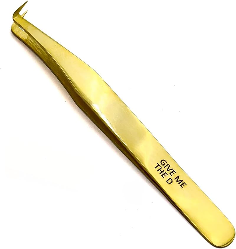 LLBA Lash Tweezers Professional Volume False Lash Application Tool Gold