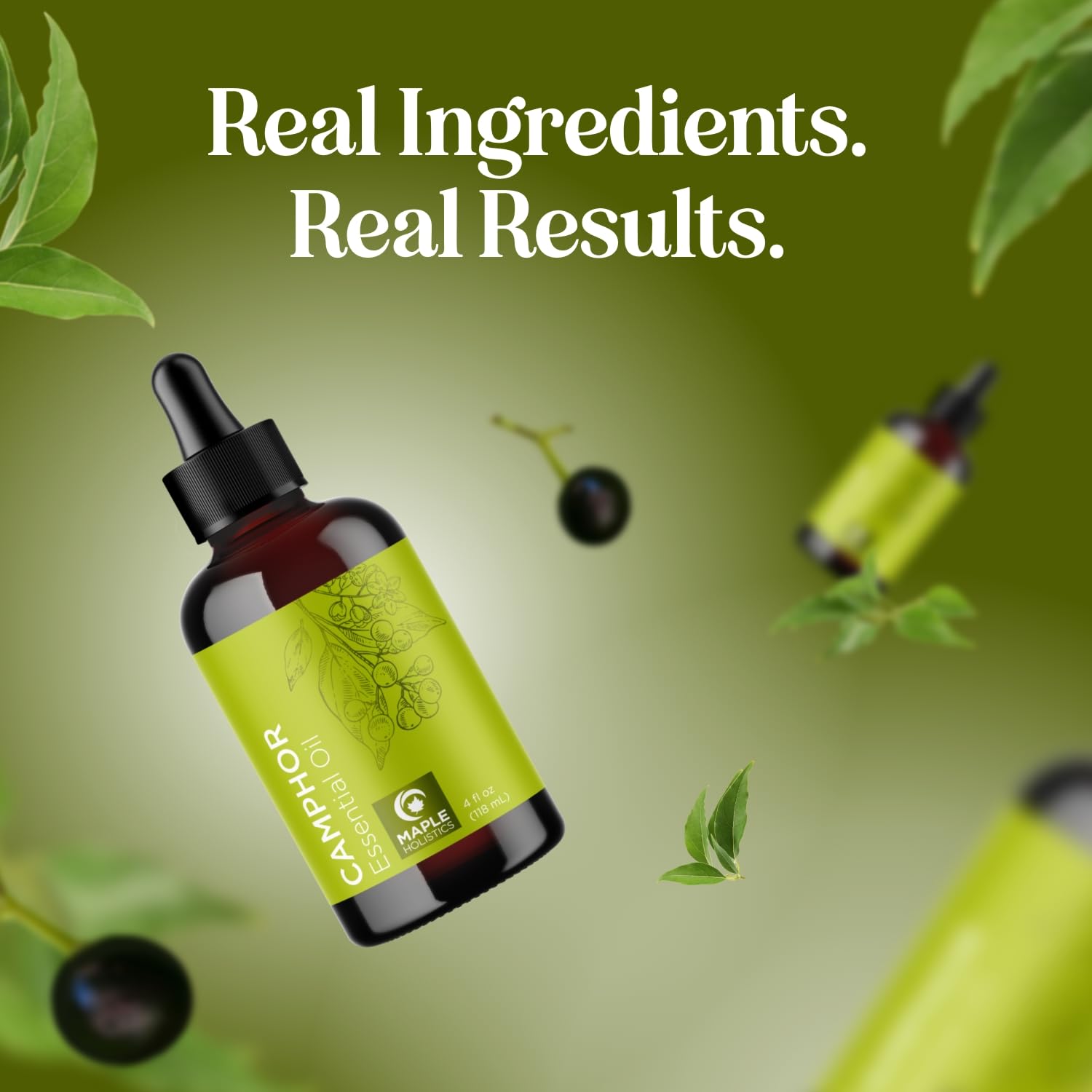 Pure Undiluted Camphor Essential Oil - 100% Pure Camphor Oil for Aromatherapy and Beauty DIYs Great for Soothing Skin and Clearing Chest - Outdoor Diffuser Oil for Patios and Porches (4 Fl Oz)