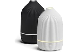 Essential Oil Diffuser, 2Pack, 100ml Aromatherapy Diffuser, Mini Ultrasonic Diffuser for Essential Oil, Home, Office, Cool Mi