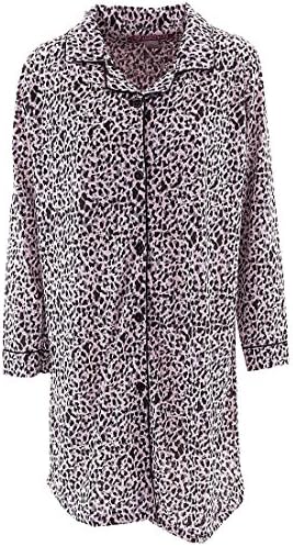 Love Lounge Wear Women's Valentine's Day Pink Leopard Nightshirt 1X