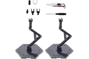 YARANA Model Display Shelf,Model Display Rack,Suitable for Gundam Model Stand Action Figure Stand and HG, MG and RG Model Character Display Stand. (Two)