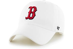 47 MLB White Team Color Primary Logo Clean Up Adjustable Strap Hat Cap, Adult One Size Fits All