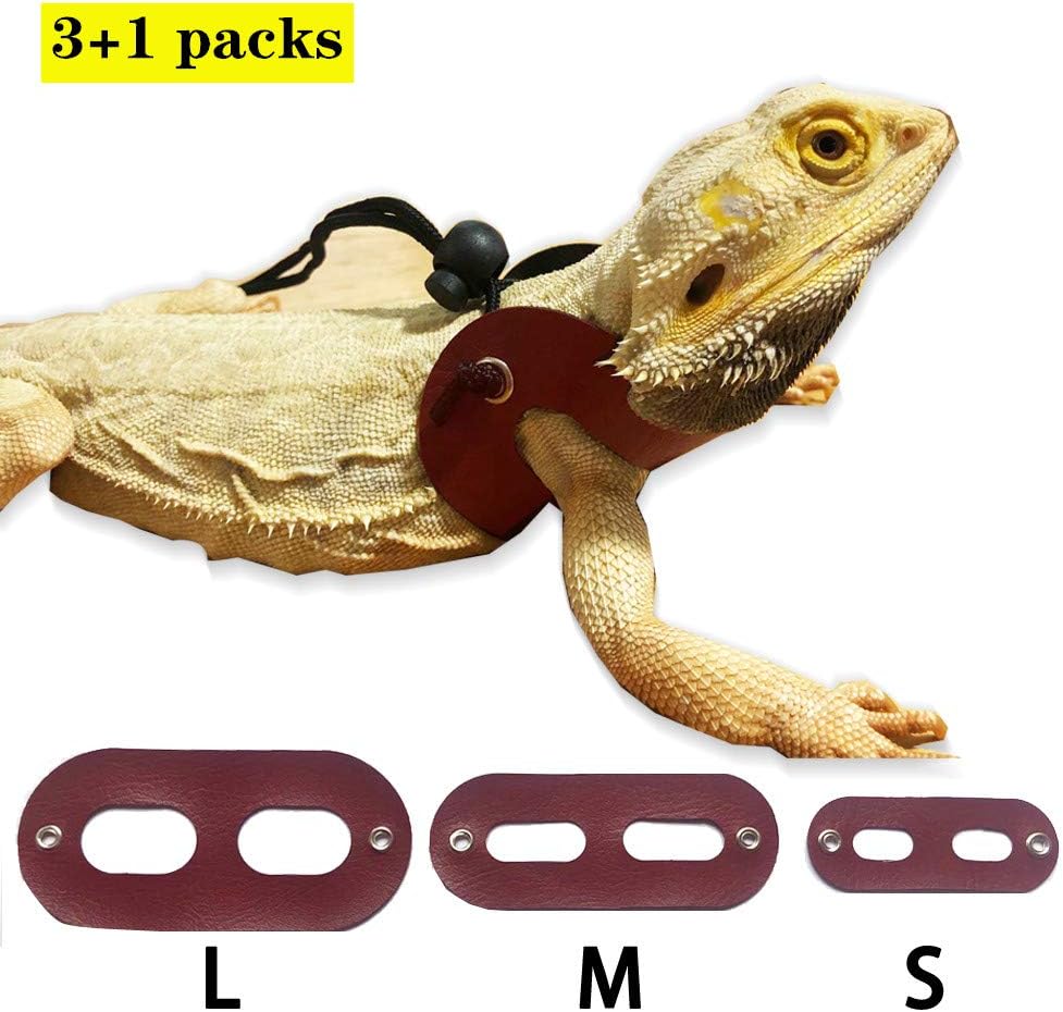 Soft Leather Reptile Lizard Leash for Amphibians and Other Small Pet
