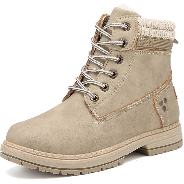 JITUUE Women's Waterproof Leather Ankle Boots – Fashion Flat Boots For Autumn & Winter