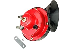 QIANQIAN 300DB Super Loud Train Horns, 12V 4A Waterproof Air Horns Replacement Kit, Car, Motorcycle, Truck, Bike, Boat Car Air Electric Snail Double Horn, Automotive Accessories Universal for Car