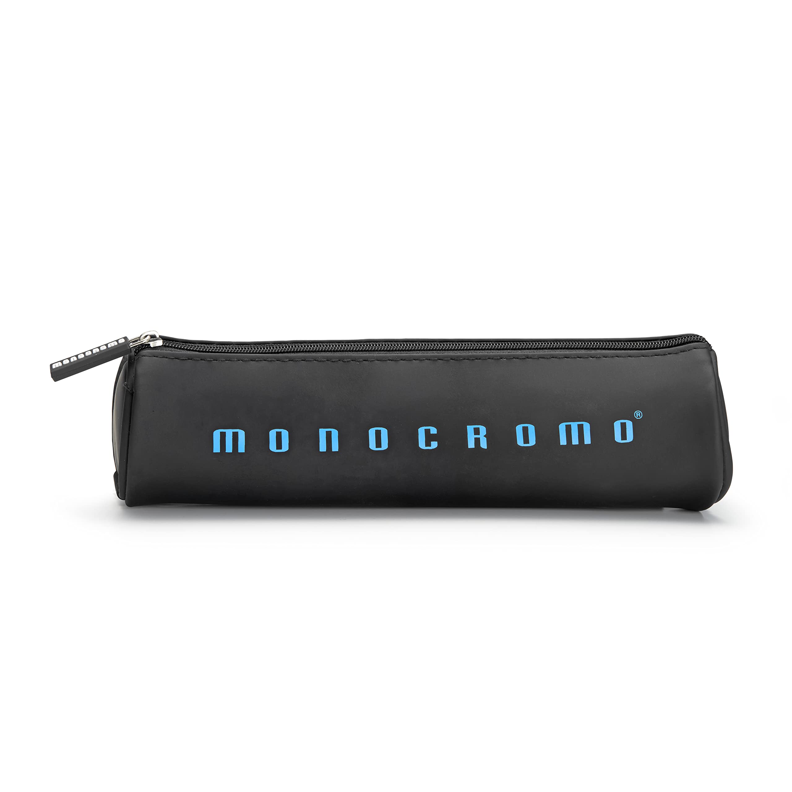 Pigna, Tombolino Monochrome Black Pencil Case, Cylinder Shape, 20 x 6 x 6 cm, Black with Blue Logo, Individually Packaged — image 1