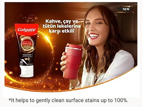 Colgate Optic White Whitening Toothpaste for Coffee, Tea and Tobacco Users  1.69 oz- 50 ml in Kenya