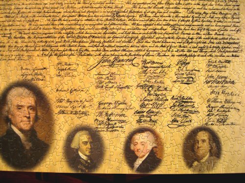 American Documents The Declaration of Independence Jigsaw Puzzle, 750-Piece