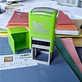 SuperStickers Star Pre Inked Stamper Green 28mm view 3