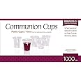 Broadman Church Supplies Plastic, Disposable, Recyclable Communion Cups, 1000 Count