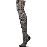 MeMoi Trellis Patterned Cotton Blend Sweater Tights